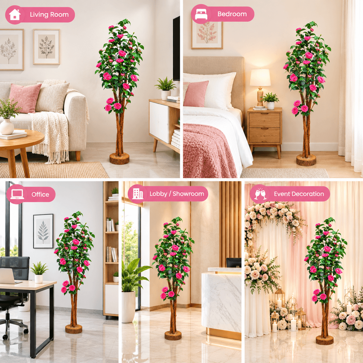 Camelia Plant Pink Color Flower 2