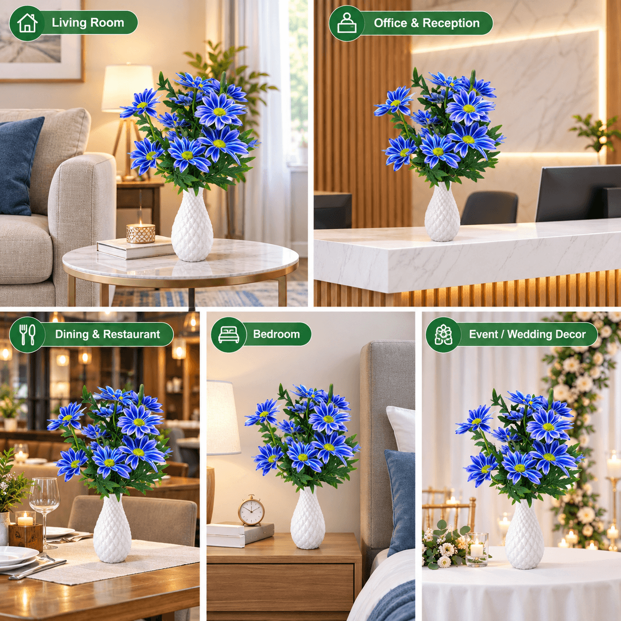 Blue Zinia Flower with Tub 2