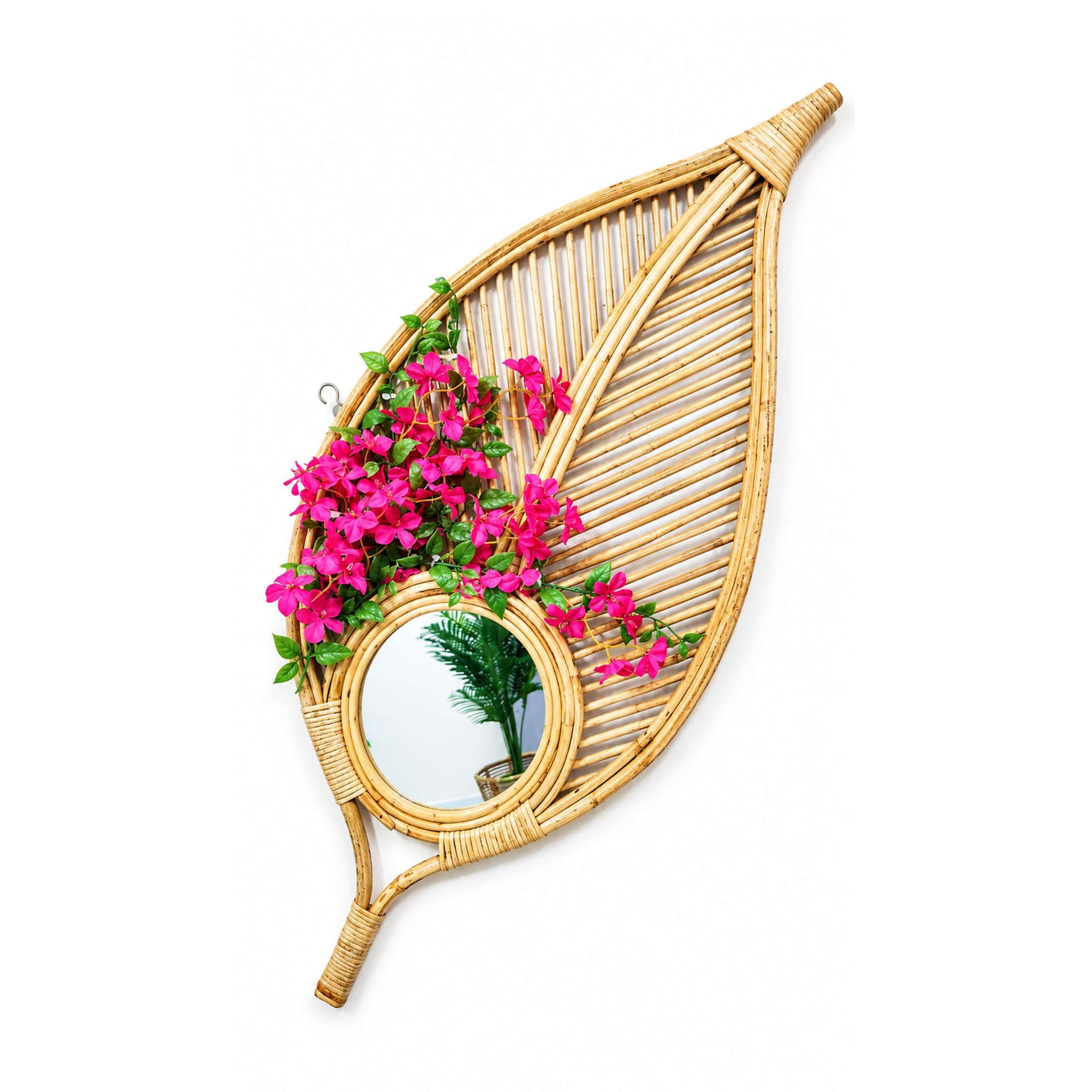 Pata (leaf) Mirror with Baganbilas Flower