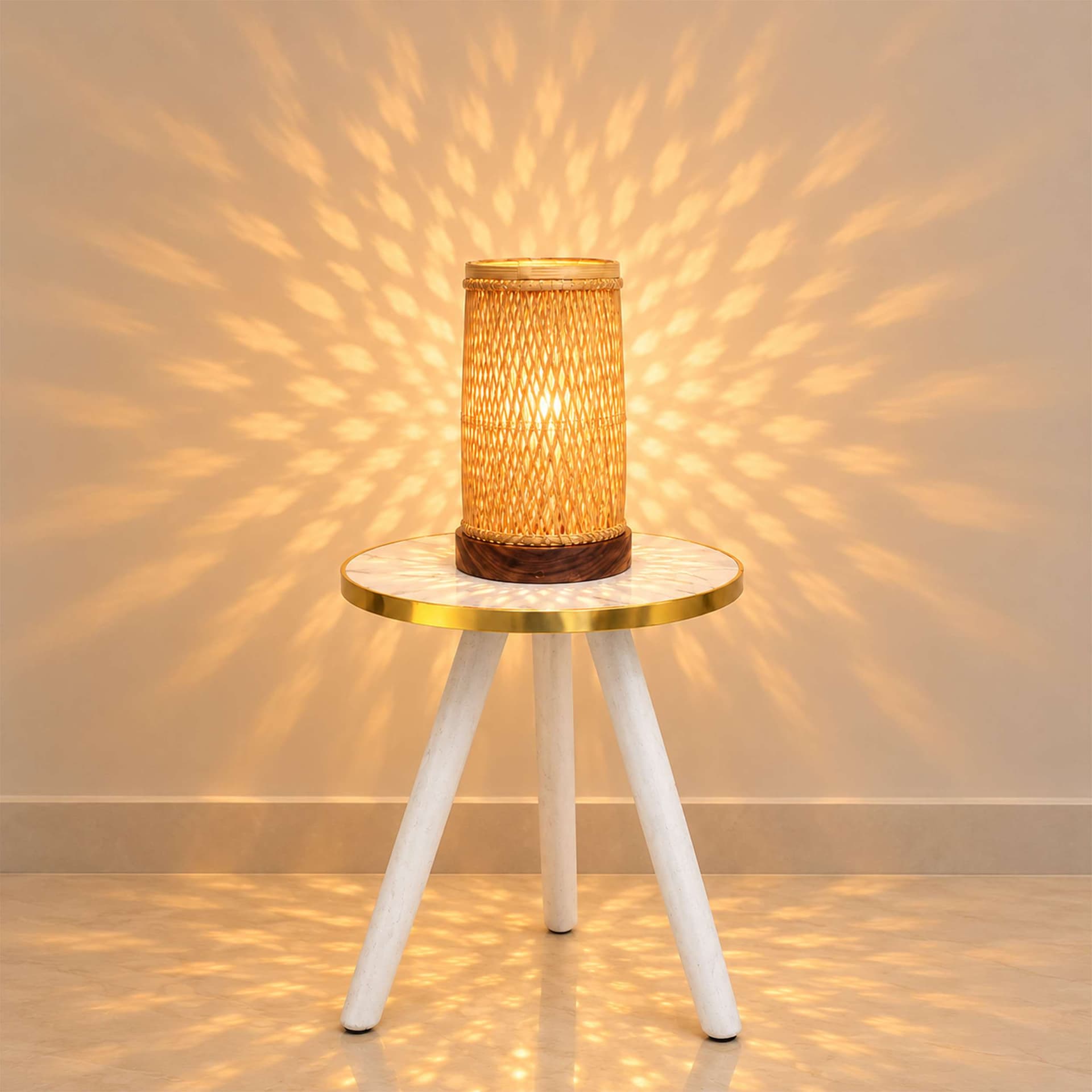 Cylinder Double Layer Table Lampshade
